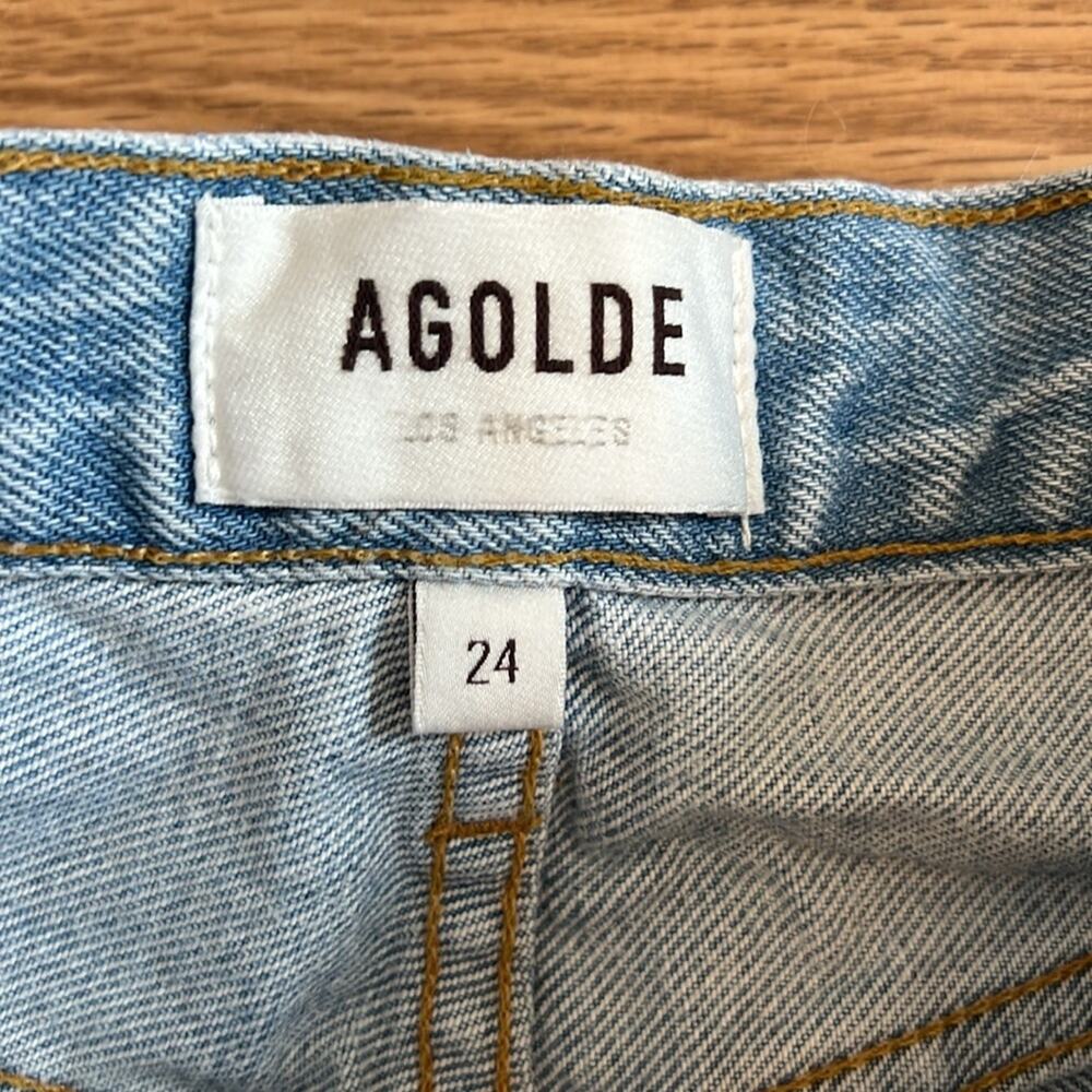 Agolde Riley High Rise Straight Crop Jeans - Picture 6 of 12